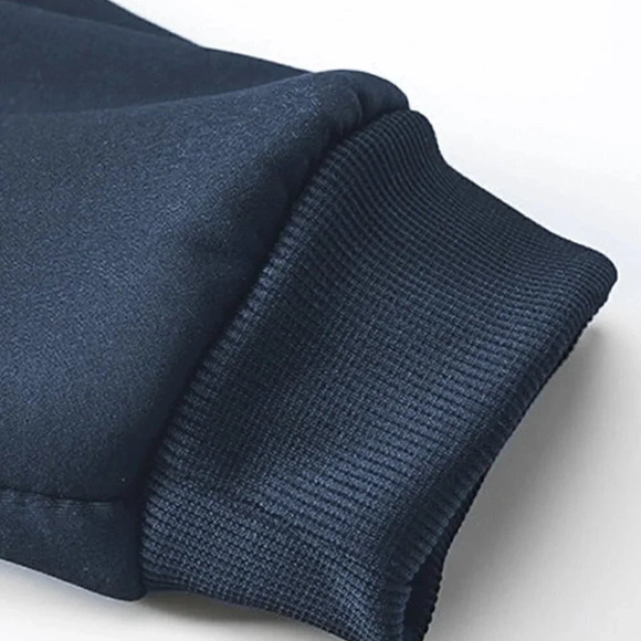 Royal Blue Mens Thermal Hoodie - Picture 7 of 7